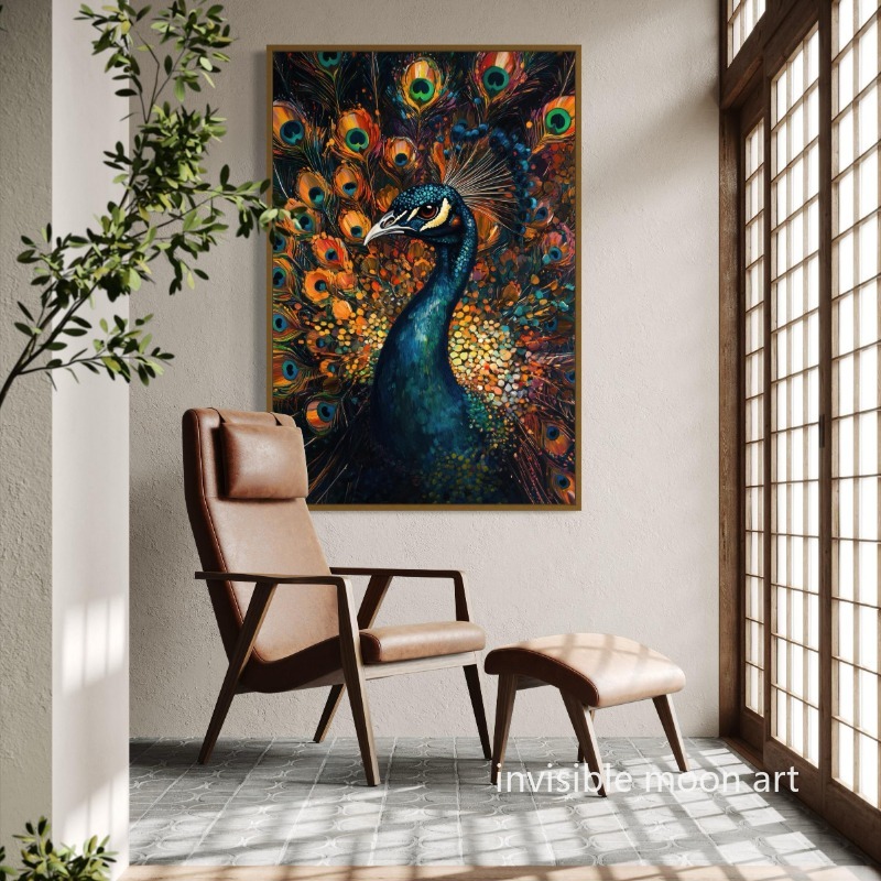 Luxury Lifestyle Picture - Luxurious Style Peacock Vibrant Tropical Bird