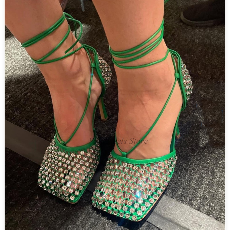 Square Toe Mesh Dimaond Lace u - Luxury Lifestyle recensie en prijs