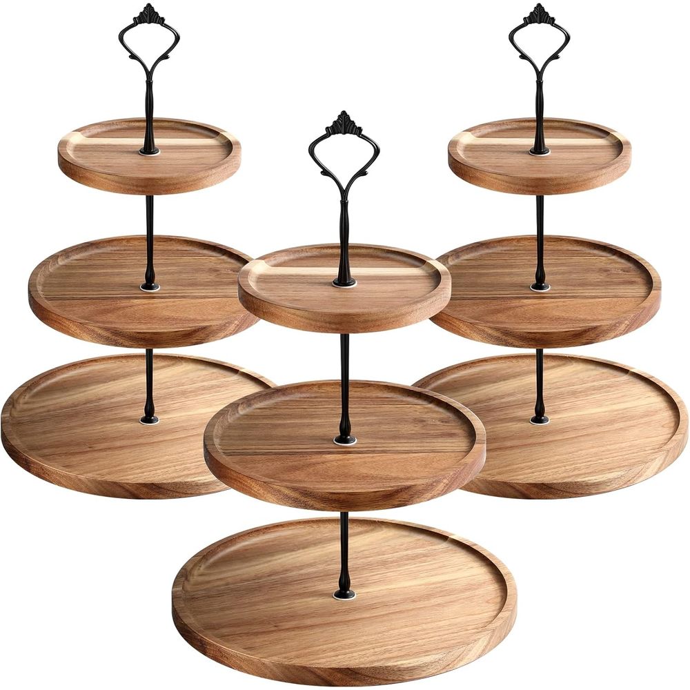 3 Set 3 Tier Wood Cupcake Stan - Wooden Serving Tray recensie en prijs