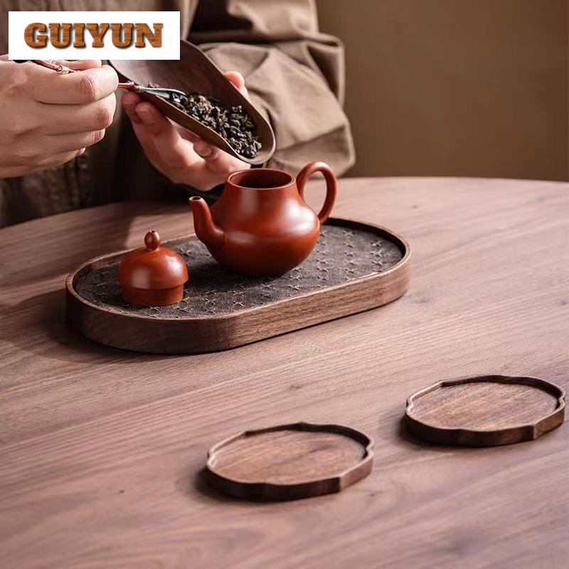 Black Walnut Small Tea Tray Sn - Wooden Serving Tray recensie en prijs