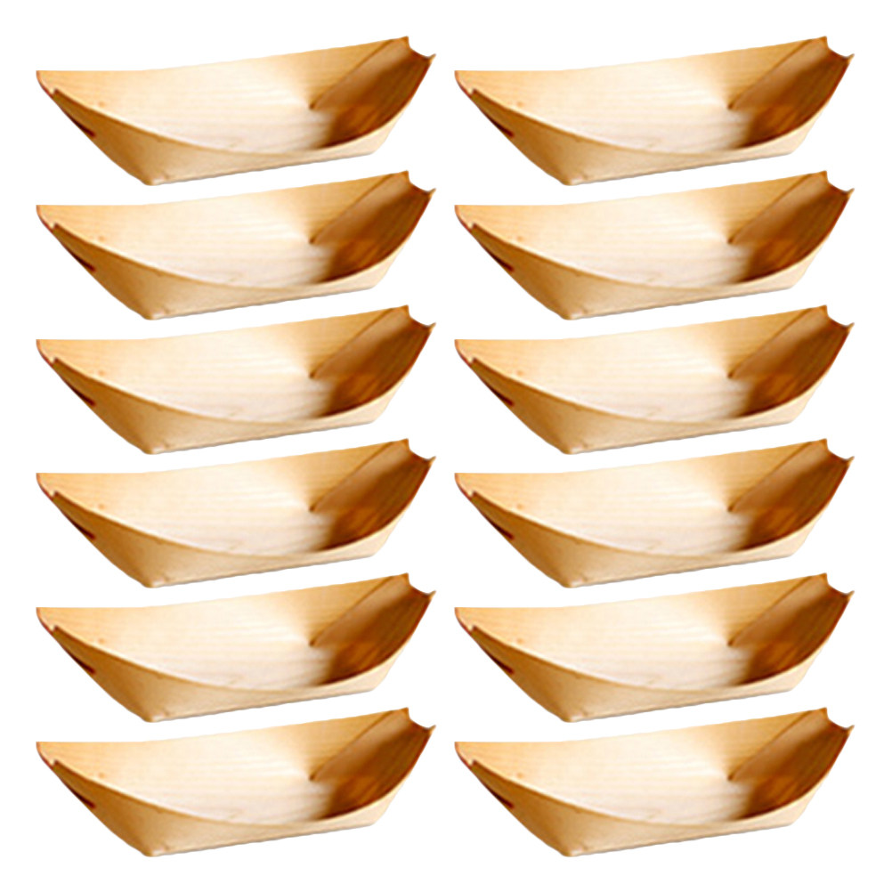 50Pcs Wooden Sushi Snack Tray  - Wooden Serving Tray recensie en prijs
