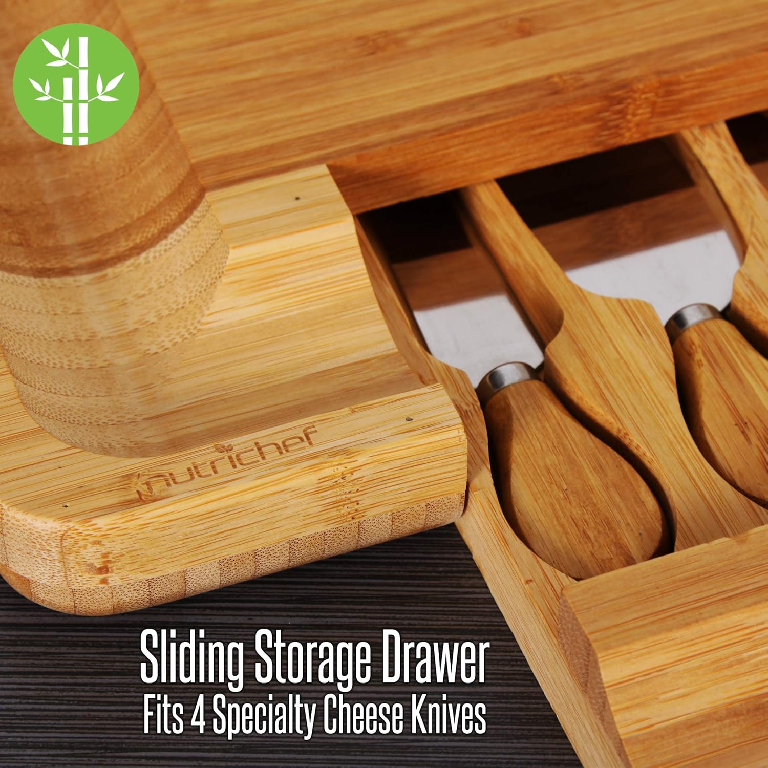 Bamboo Cheese Cutting Board Se - Wooden Serving Tray recensie en prijs