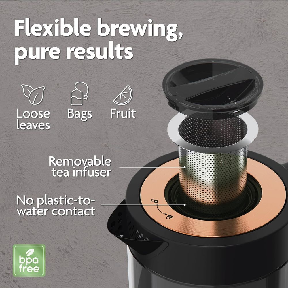 Luxury Tea Set. Electric Kettl - Wooden Serving Tray recensie en prijs