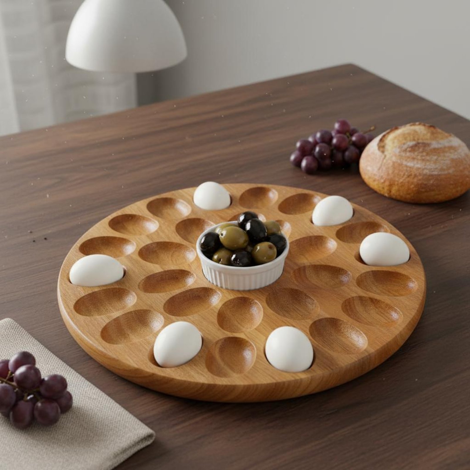 Reversible Wooden Oval Tray Na - Wooden Serving Tray recensie en prijs