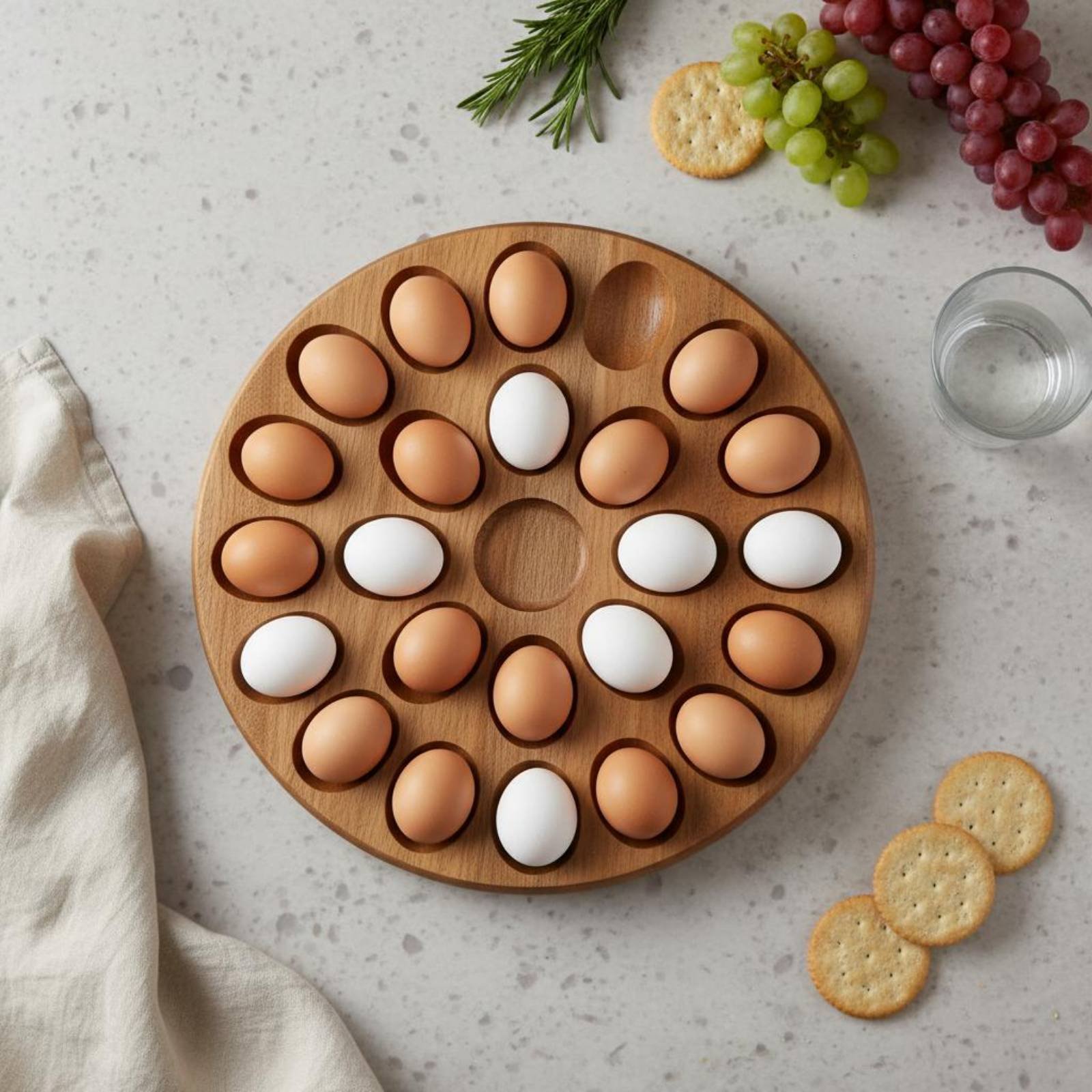 Reversible Wooden Oval Tray Na - Wooden Serving Tray recensie en prijs