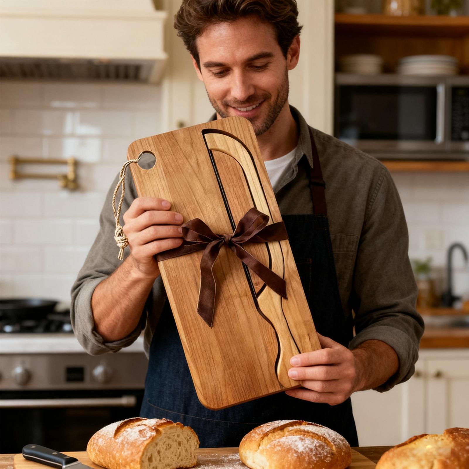 Bread Cutter For Sourdough Bow - Wooden Serving Tray recensie en prijs