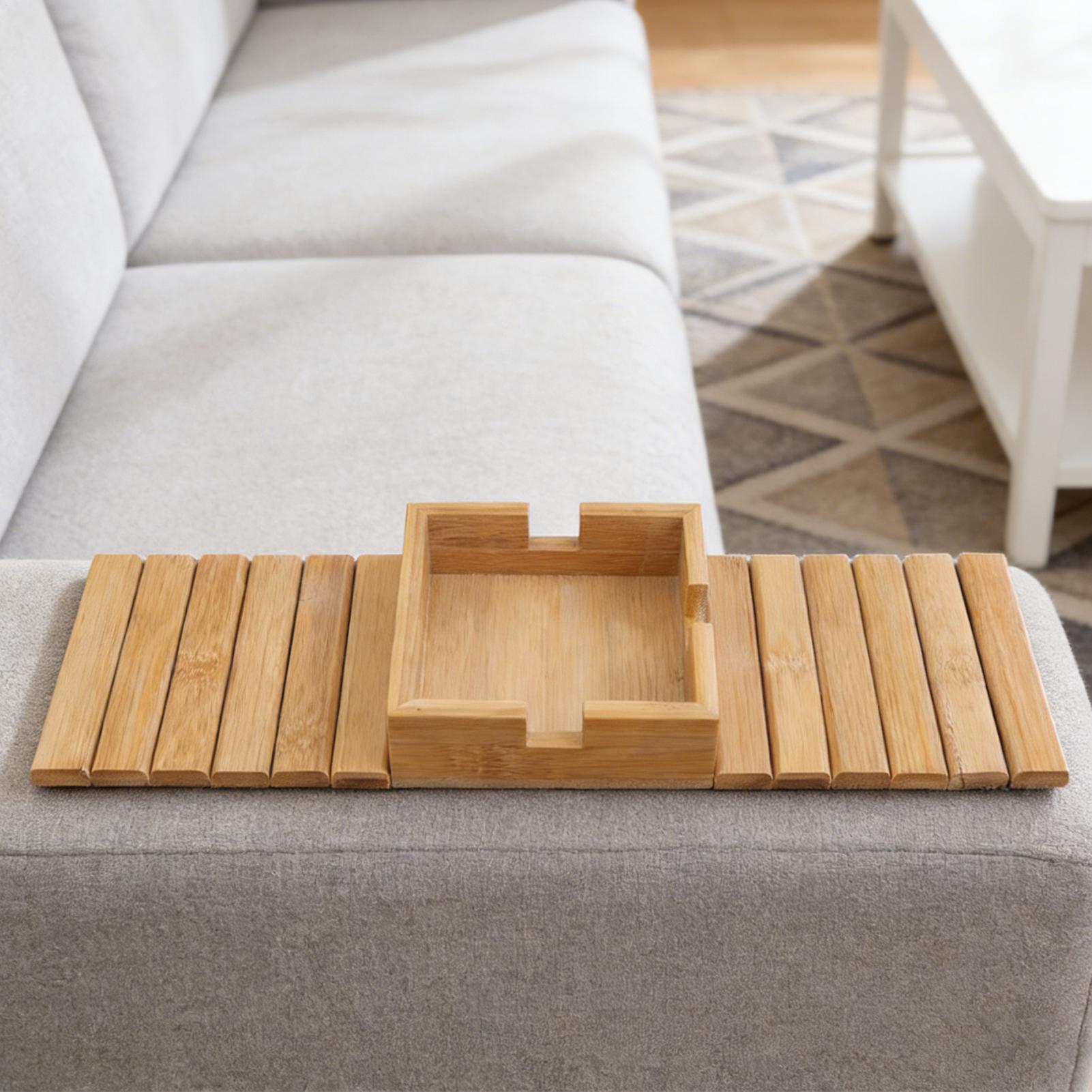 Couch Cup Holder Wood Sofa Arm - Wooden Serving Tray recensie en prijs