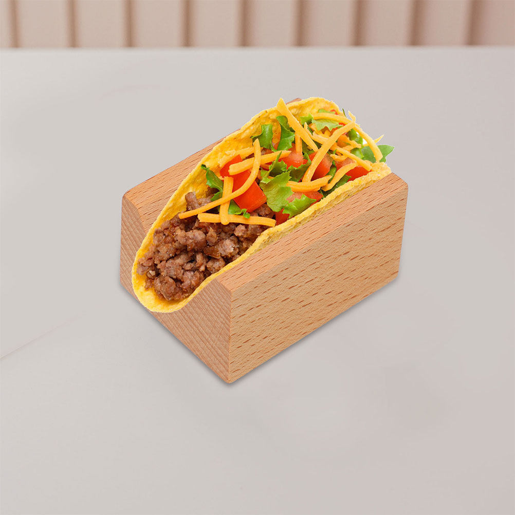 3Pcs Wooden Taco Stand Taco Ho - Wooden Serving Tray recensie en prijs