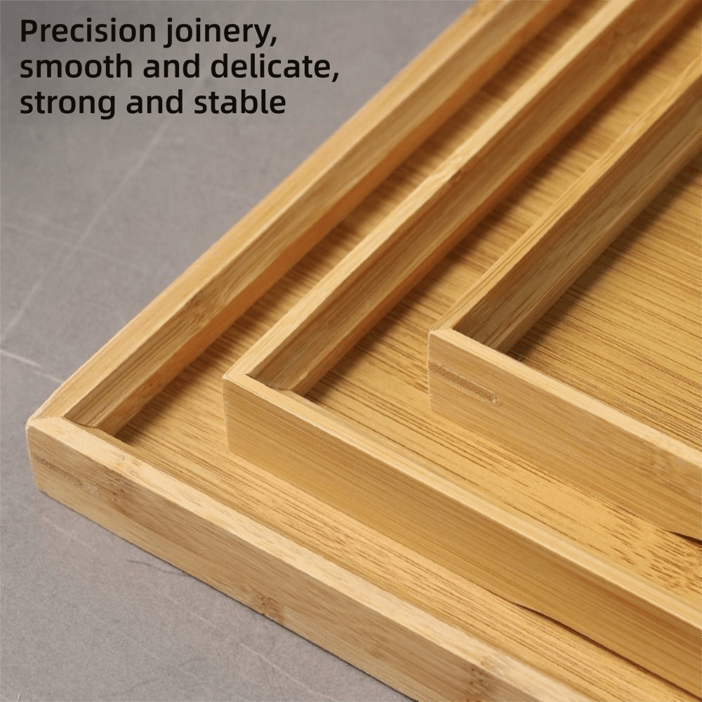 Decorate Tray Natural Bamboo B - Wooden Serving Tray recensie en prijs