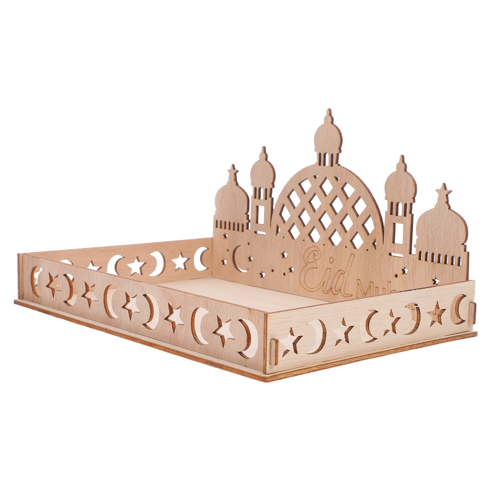 Wooden Eid Mubarak Tray Elegan - Wooden Serving Tray recensie en prijs