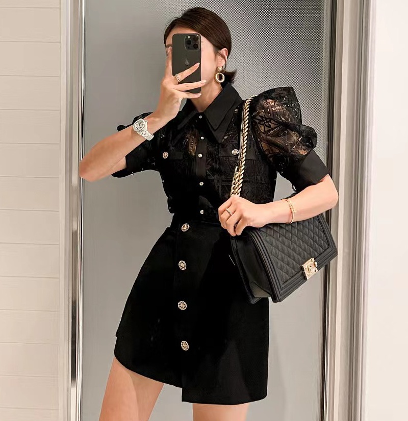 Black Sexy Lace Short Sleeve S - Luxury Lifestyle Women recensie en prijs