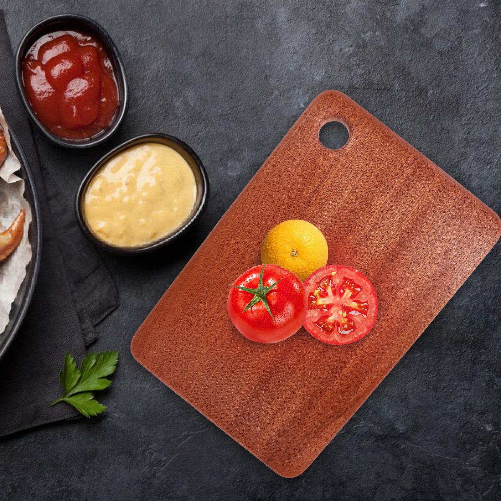 Solid Ebony Wood Cutting Board - Wooden Serving Tray recensie en prijs