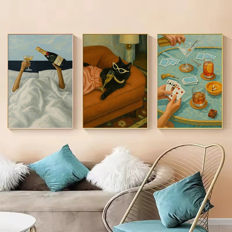1pc frameless Vintage Black Ca - Luxury Lifestyle Picture recensie en prijs